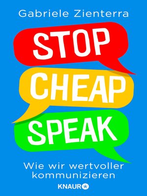 cover image of Stop Cheap Speak